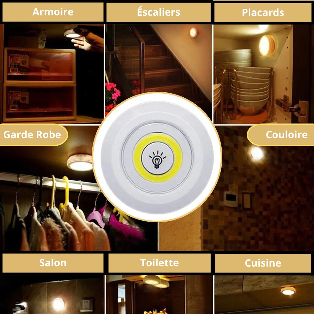 🎉IllumiRemote™🎉 - Lampe LED Sans-fil télécommandé - espacesnettes