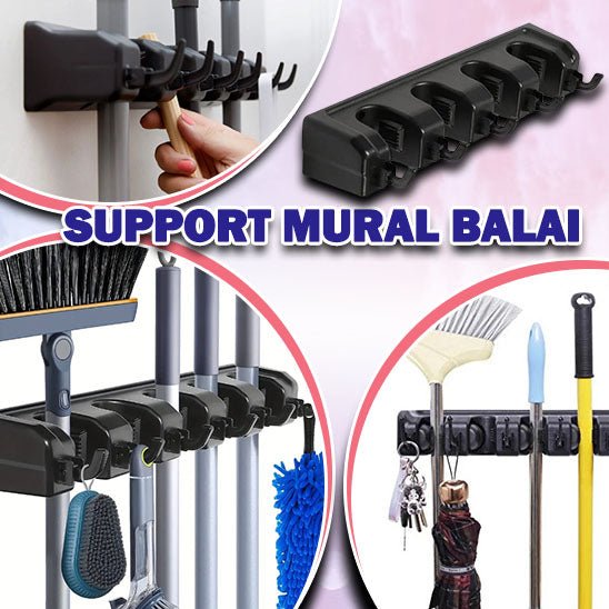 BalaiFix™ | Supports Multifonctionnels pour Serpillière - espacesnettes