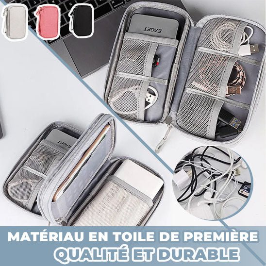 🎊CâbleProtec™🎊 - POCHETTE MOBILE ORGANISATRICE DE CABLE. - espacesnettes