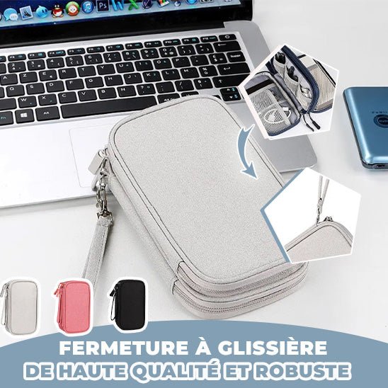 🎊CâbleProtec™🎊 - POCHETTE MOBILE ORGANISATRICE DE CABLE. - espacesnettes