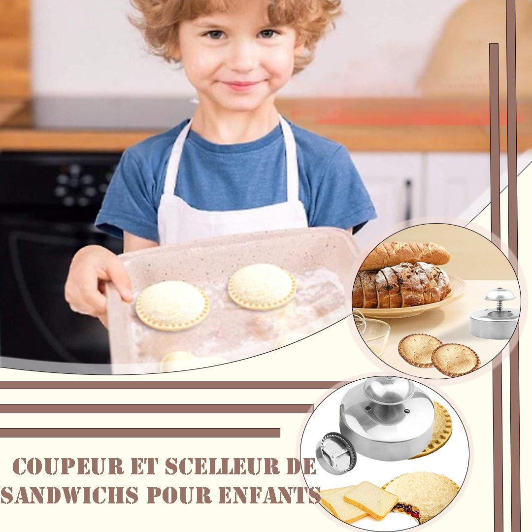 🌈MouleKidsBrillant™🌈- Moule à sandwich pour enfants - espacesnettes